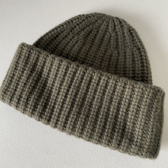 Wilfred Aritzia Gray Wool Blend Winter Knit Hat Cap Beanie One Size - Picture 4 of 9